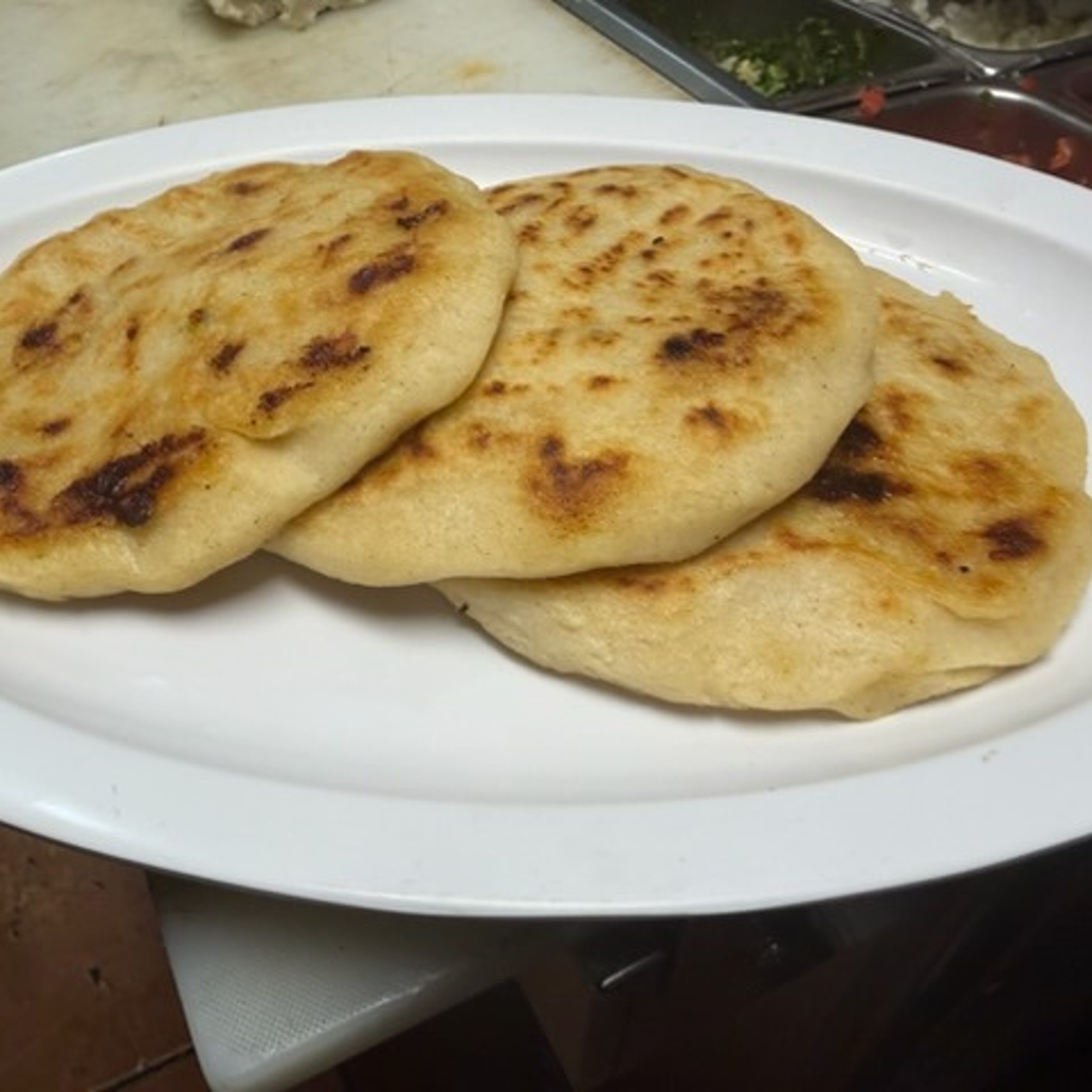 Pupusas, made by hand