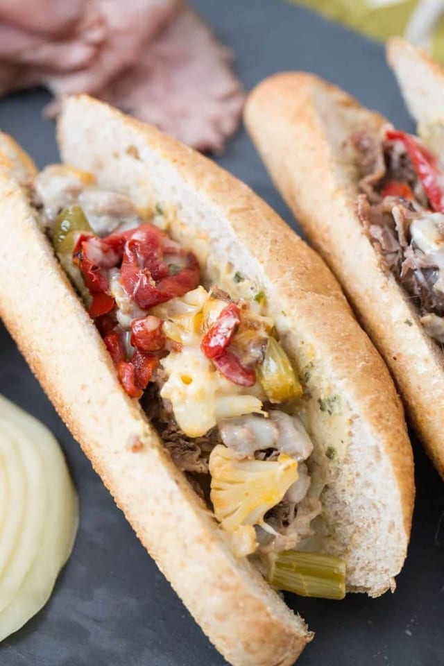 Italian Cheesesteak Sandwich.