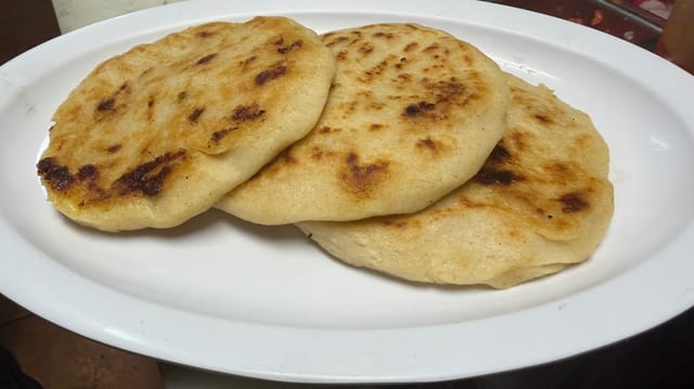 Pupusas (Stuffed Corn Tortillas).