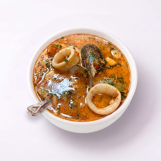 Sopa de Mariscos Salvadoreña (Salvadoran Seafood Soup).